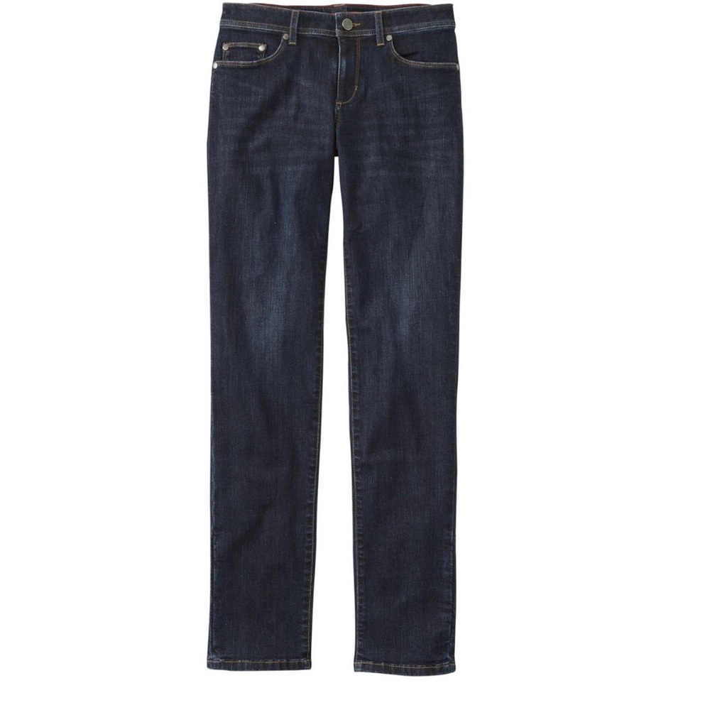 Ll bean performance stretch modern rise jeans sz 10 ‘indigo’ blue